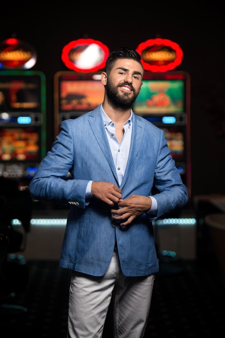 Live blackjack table with dealer and player interface